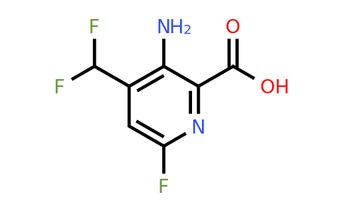 1804728-25-3 | 3-Amino-4-(difluoromethyl)-6-fluoropyridine-2-carboxylic acid