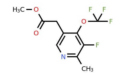 1804745-60-5 | Methyl 3-fluoro-2-methyl-4-(trifluoromethoxy)pyridine-5-acetate