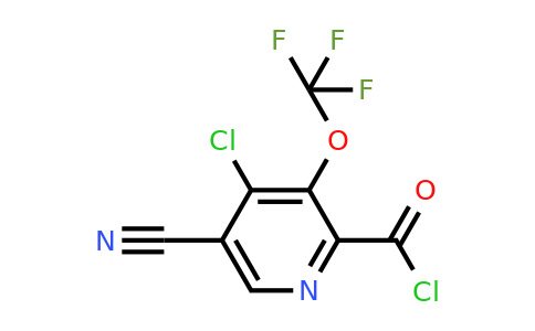 1804789-54-5 | 4-Chloro-5-cyano-3-(trifluoromethoxy)pyridine-2-carbonyl chloride