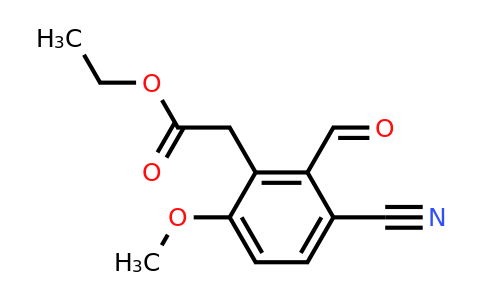 1804860-64-7 | Ethyl 3-cyano-2-formyl-6-methoxyphenylacetate