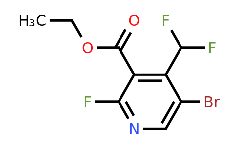 1804883-93-9 | Ethyl 5-bromo-4-(difluoromethyl)-2-fluoropyridine-3-carboxylate