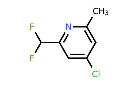 1805008-20-1 | 4-Chloro-2-(difluoromethyl)-6-methylpyridine