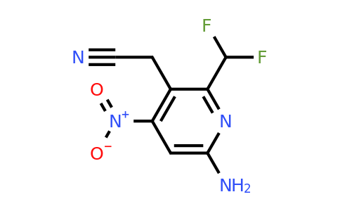 1805013-25-5 | 6-Amino-2-(difluorometil)-4-nitropiridina-3-acetonitrilo
