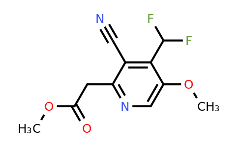 1805018-99-8 | Methyl 3-cyano-4-(difluoromethyl)-5-methoxypyridine-2-acetate