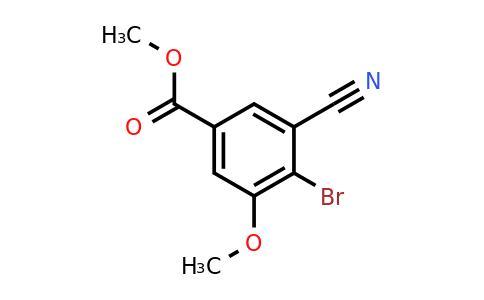 1805019-30-0 | Methyl 4-bromo-3-cyano-5-methoxybenzoate