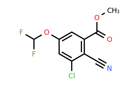 1805031-29-1 | Methyl 3-chloro-2-cyano-5-(difluoromethoxy)benzoate