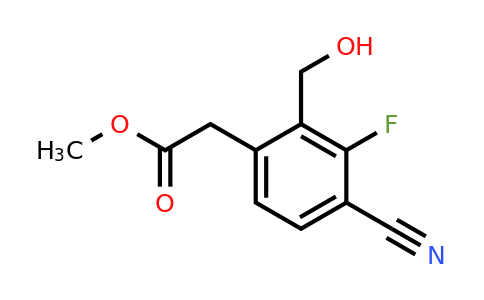 1805047-63-5 | Methyl 4-cyano-3-fluoro-2-(hydroxymethyl)phenylacetate