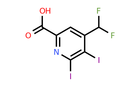 1805048-84-3 | 4-(Difluoromethyl)-2,3-diiodopyridine-6-carboxylic acid