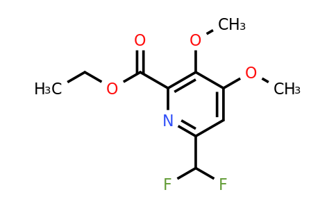 1805051-64-2 | Ethyl 6-(difluoromethyl)-3,4-dimethoxypyridine-2-carboxylate