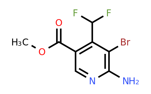 1805054-04-9 | Methyl 2-amino-3-bromo-4-(difluoromethyl)pyridine-5-carboxylate