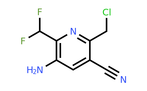 1805108-56-8 | 5-Amino-2-(chloromethyl)-3-cyano-6-(difluoromethyl)pyridine