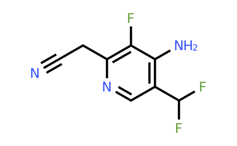 1805110-04-6 | 4-Amino-5-(difluoromethyl)-3-fluoropyridine-2-acetonitrile
