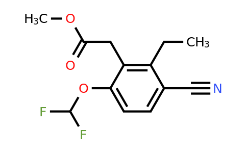 1805123-71-0 | Methyl 3-cyano-6-difluoromethoxy-2-ethylphenylacetate