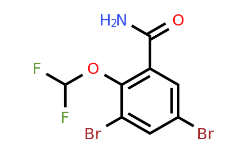 1805125-69-2 | 3,5-Dibromo-2-(difluoromethoxy)benzamide