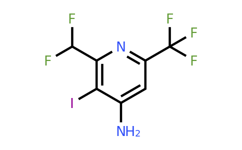 1805135-27-6 | 4-Amino-2-(difluoromethyl)-3-iodo-6-(trifluoromethyl)pyridine