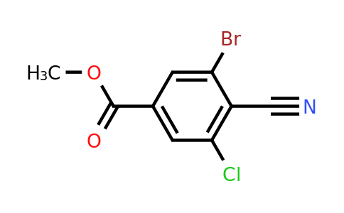 1805136-21-3 | Methyl 3-bromo-5-chloro-4-cyanobenzoate