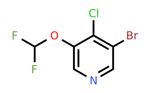 1805137-46-5 | 3-Bromo-4-chloro-5-(difluoromethoxy)pyridine
