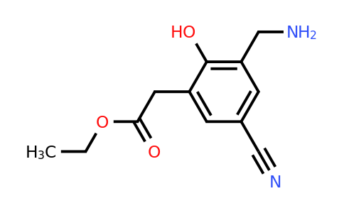 1805145-96-3 | Ethyl 3-aminomethyl-5-cyano-2-hydroxyphenylacetate