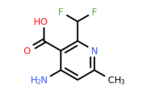 1805149-04-5 | 4-Amino-2-(difluoromethyl)-6-methylpyridine-3-carboxylic acid