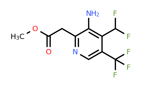 1805155-39-8 | Methyl 3-amino-4-(difluoromethyl)-5-(trifluoromethyl)pyridine-2-acetate