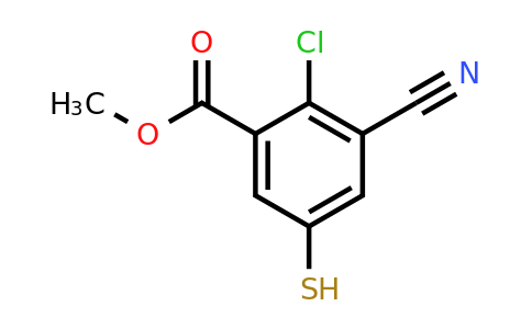 1805158-00-2 | Methyl 2-chloro-3-cyano-5-mercaptobenzoate