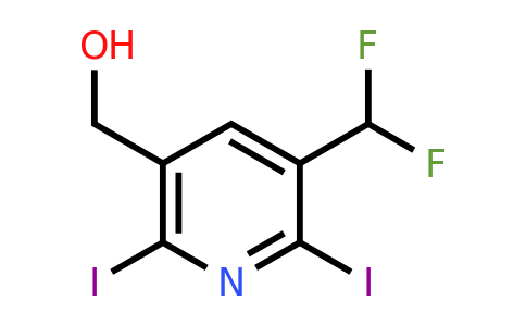1805159-56-1 | 3-(Difluoromethyl)-2,6-diiodopyridine-5-methanol