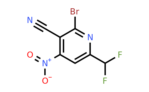 1805164-86-6 | 2-Bromo-3-ciano-6-(difluorometil)-4-nitropiridina