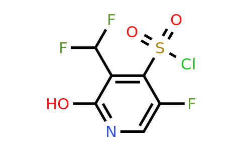 1805192-19-1 | 3-(Difluoromethyl)-5-fluoro-2-hydroxypyridine-4-sulfonyl chloride