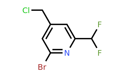 1805201-69-7 | 2-Bromo-4-(chloromethyl)-6-(difluoromethyl)pyridine