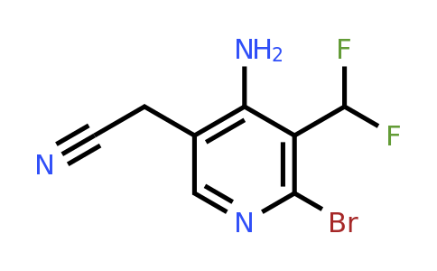 1805207-47-9 | 4-Amino-2-bromo-3-(difluoromethyl)pyridine-5-acetonitrile