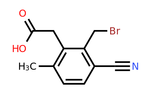 1805212-98-9 | 2-Bromomethyl-3-cyano-6-methylphenylacetic acid