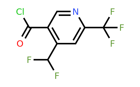 1805233-51-5 | 4-(Difluoromethyl)-2-(trifluoromethyl)pyridine-5-carbonyl chloride