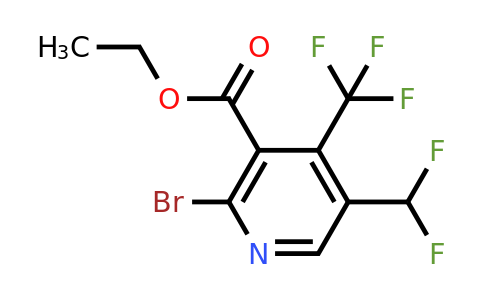 1805256-28-3 | Ethyl 2-bromo-5-(difluoromethyl)-4-(trifluoromethyl)pyridine-3-carboxylate