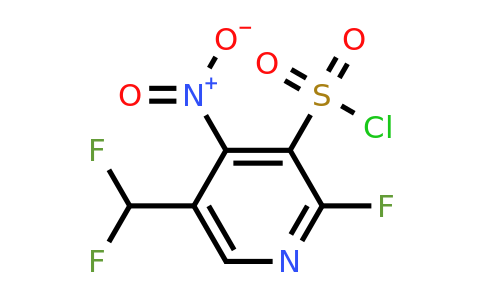 1805293-46-2 | 5-(Difluoromethyl)-2-fluoro-4-nitropyridine-3-sulfonyl chloride