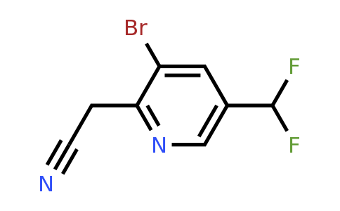 1805295-87-7 | 3-Bromo-5-(difluoromethyl)pyridine-2-acetonitrile