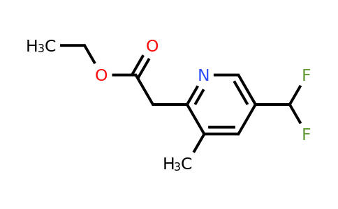 1805297-98-6 | Ethyl 5-(difluoromethyl)-3-methylpyridine-2-acetate