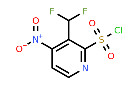 1805317-25-2 | 3-(Difluoromethyl)-4-nitropyridine-2-sulfonyl chloride