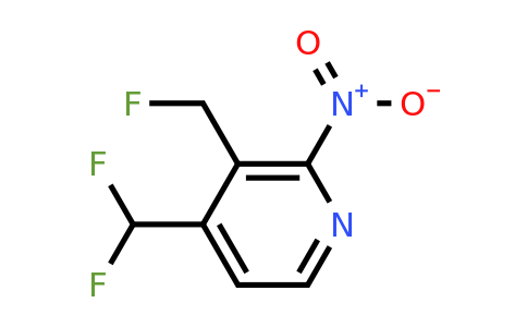 1805319-67-8 | 4-(Difluoromethyl)-3-(fluoromethyl)-2-nitropyridine