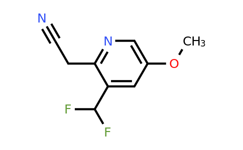 1805329-58-1 | 3-(Difluoromethyl)-5-methoxypyridine-2-acetonitrile