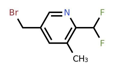 1805331-52-5 | 5-(Bromomethyl)-2-(difluoromethyl)-3-methylpyridine