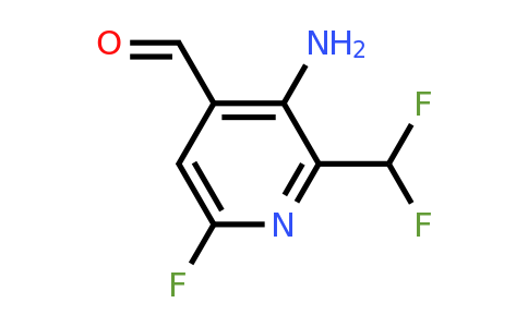 1805339-79-0 | 3-Amino-2-(difluoromethyl)-6-fluoropyridine-4-carboxaldehyde