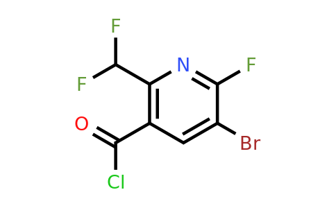1805345-61-2 | 3-Bromo-6-(difluoromethyl)-2-fluoropyridine-5-carbonyl chloride