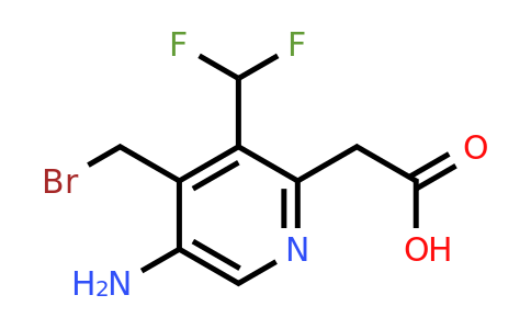 1805348-28-0 | Ácido 5-amino-4-(bromometil)-3-(difluorometil)piridina-2-acético