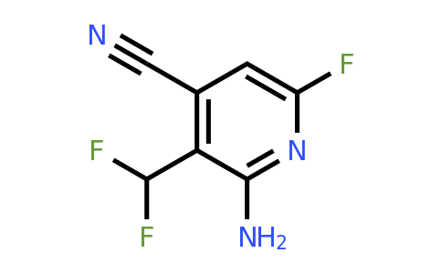 1805348-43-9 | 2-Amino-4-cyano-3-(difluoromethyl)-6-fluoropyridine