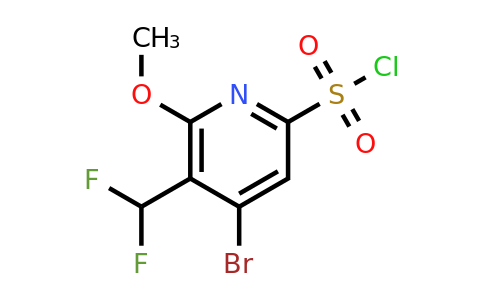 1805351-92-1 | 4-Bromo-3-(difluoromethyl)-2-methoxypyridine-6-sulfonyl chloride