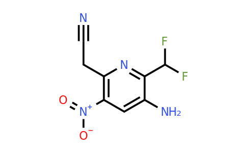 1805354-16-8 | 3-Amino-2-(difluorometil)-5-nitropiridina-6-acetonitrilo