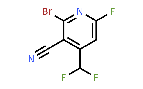 1805366-30-6 | 2-Bromo-3-ciano-4-(difluorometil)-6-fluoropiridina