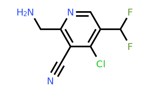 1805374-64-4 | 2-(Aminomethyl)-4-chloro-3-cyano-5-(difluoromethyl)pyridine