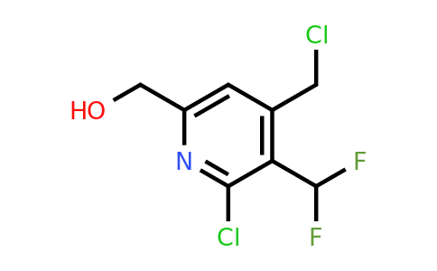 1805382-12-0 | 2-Chloro-4-(chloromethyl)-3-(difluoromethyl)pyridine-6-methanol