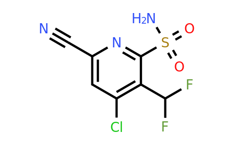 1805389-62-1 | 4-Chloro-6-cyano-3-(difluoromethyl)pyridine-2-sulfonamide